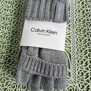 Calvin Klein Gray Touchscreen Gloves
